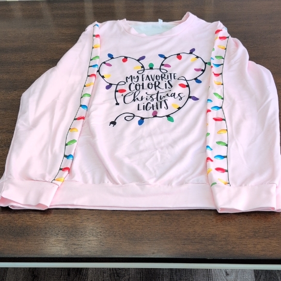 Tops - Mickey Mouse My Favorite Color Is 🎄 Christmas Lights Top